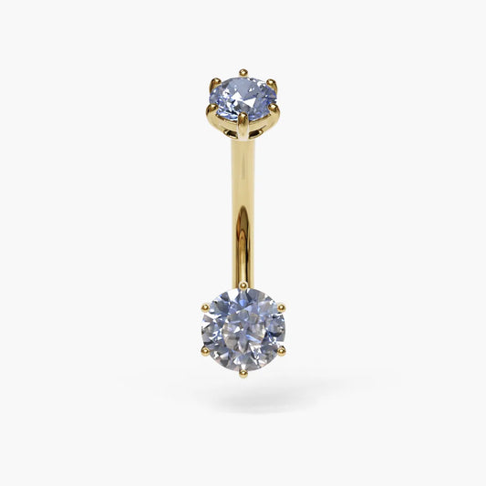 Frostbite 0.8 ct. Moissanite Belly Ring