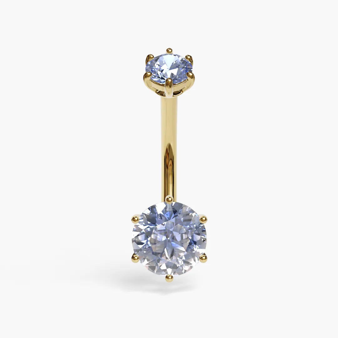 Frostbite 1.5 ct. Moissanite Belly Ring