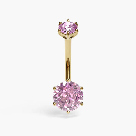 Cosmopolitan 1.5 ct. Moissanite Belly Ring