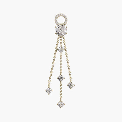 Moissanite Cascade Charm