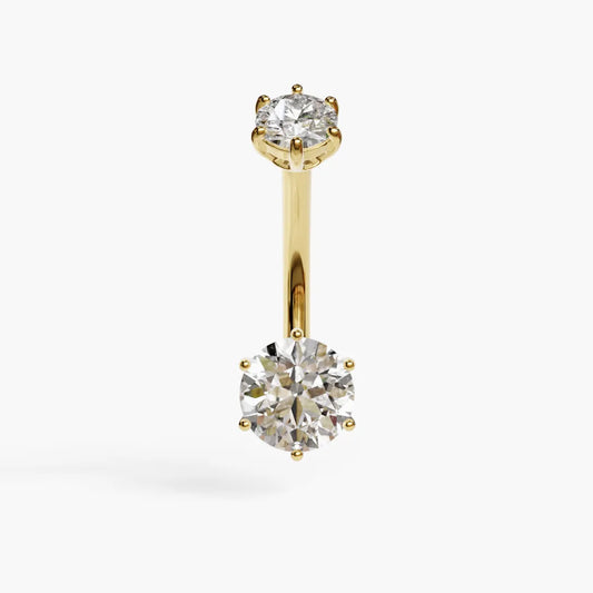 Orb 1.1 ct. Moissanite Belly Ring