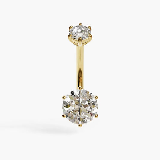 Orb 1.5 ct. Moissanite Belly Ring