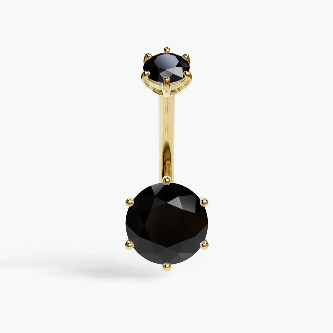 Orb 8mm Black Onyx Belly Ring