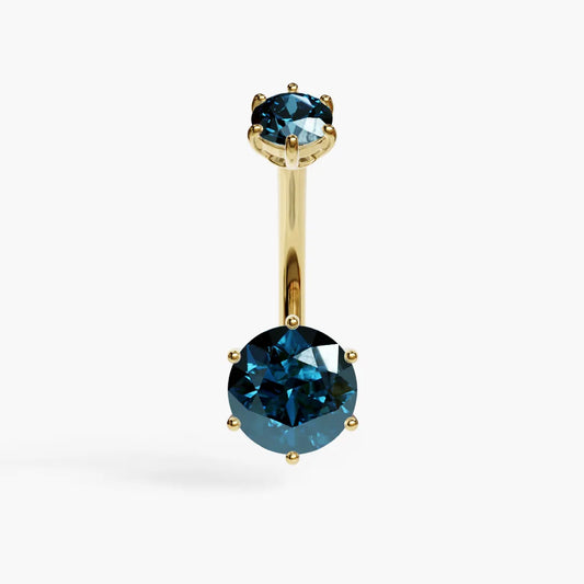 Orb 7mm London Blue Topaz Belly Ring