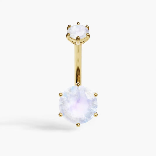 Orb 8mm Moonstone Belly Ring