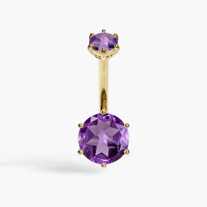 Orb 8mm Amethyst Belly Ring