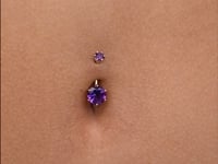 Orb 8mm Amethyst Belly Ring