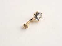 Orb 7mm Topaz Belly Ring