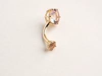 Orb 8mm Morganite Belly Ring