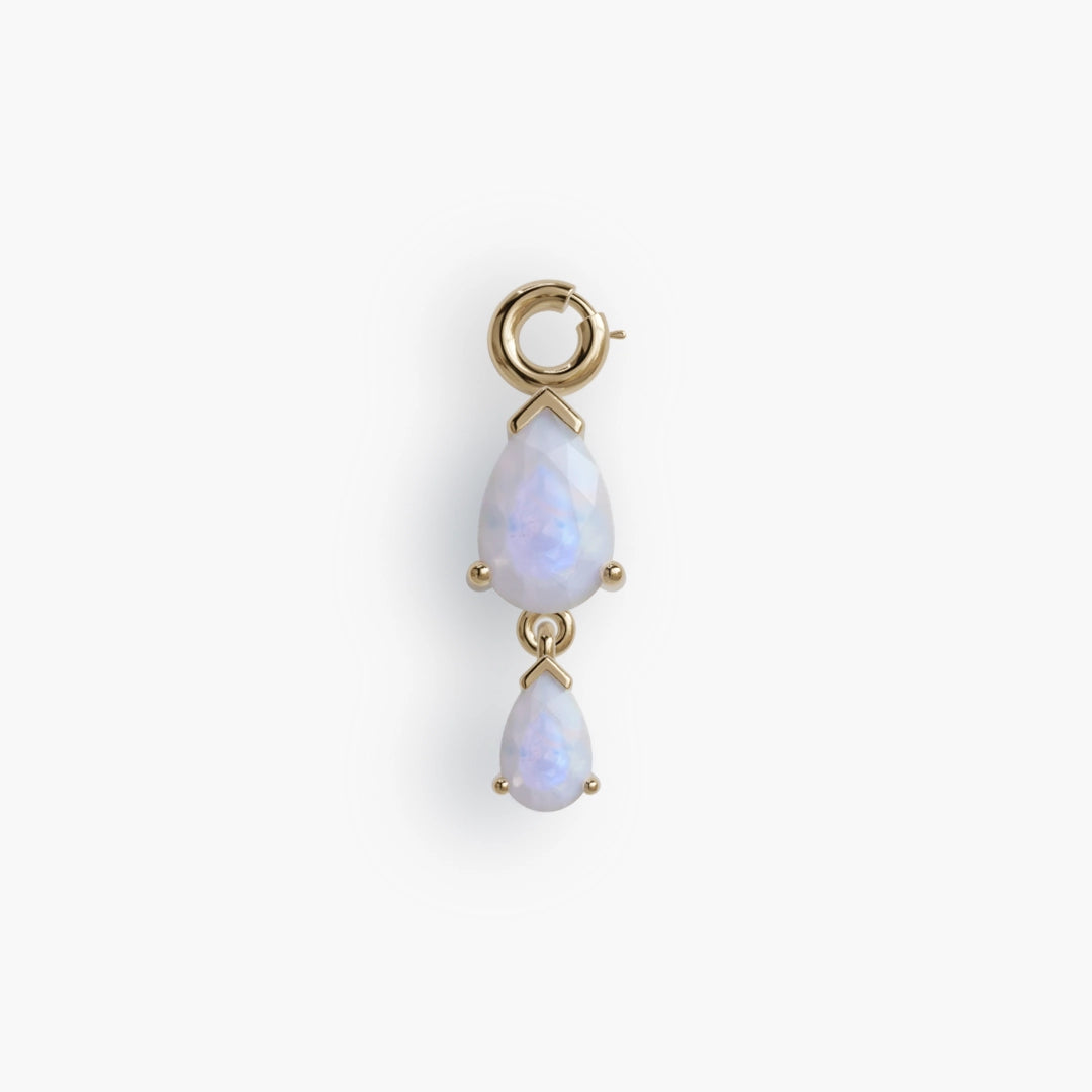 Duo 'Tear' Moonstone Charm