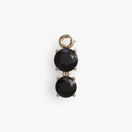 Duo 'Orb' Black Onyx Charm