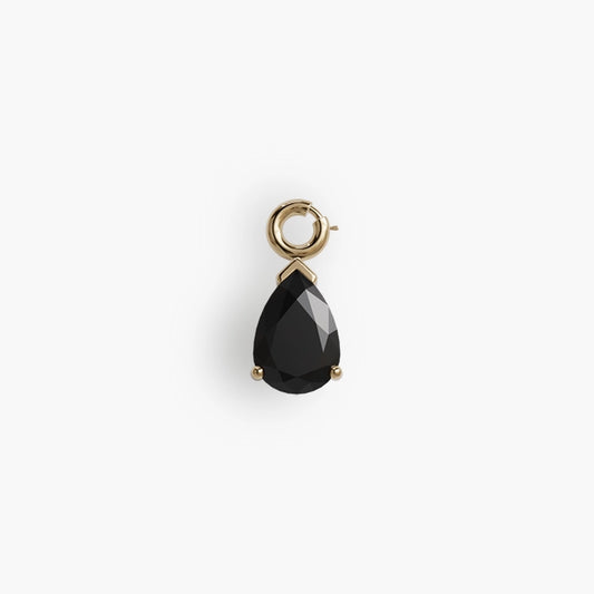 Mini 'Tear' Black Onyx Charm